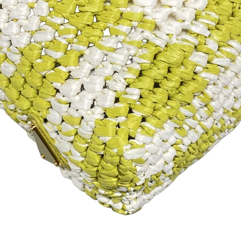 Prada Tote Bag - Light Green And White Checked