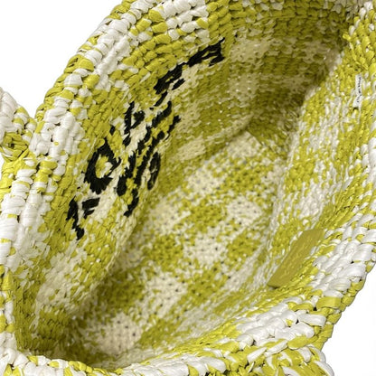 Prada Tote Bag - Light Green And White Checked