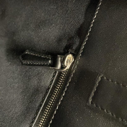 Fendi Tote Bag Sukka Pattern 7va481 Black And Dark Brown 2WAY Leather