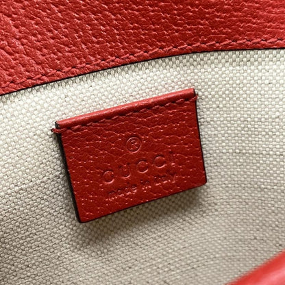 Gucci Waist Pouch GG Applegg Plusgg Supreme 625233 Dark Brown X Red X Multi