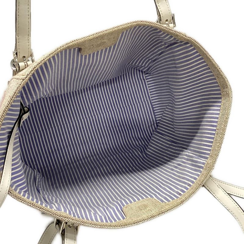 Prada Tote Bag - 1bg303 Beige X Pink X Multi Leather