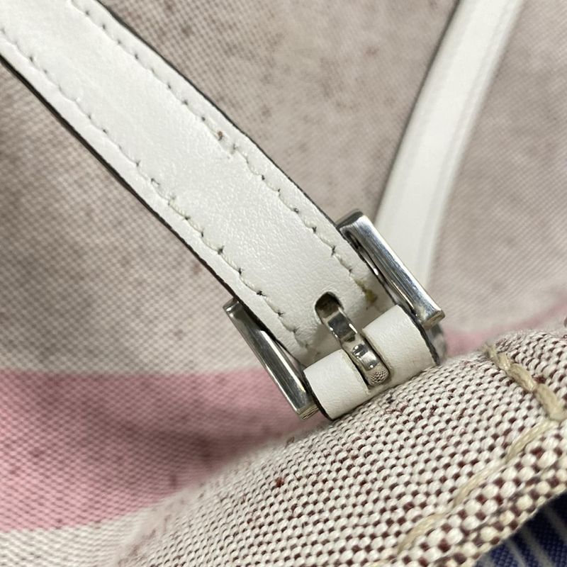 Prada Tote Bag - 1bg303 Beige X Pink X Multi Leather