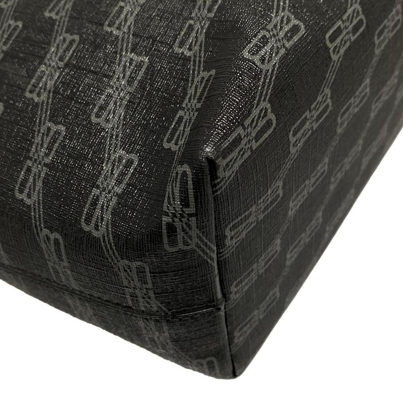 Balenciaga Tote Bag Bbmonogram Signature Medium Shopper 702698 Black And Gray