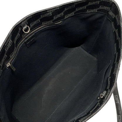 Balenciaga Tote Bag Bbmonogram Signature Medium Shopper 702698 Black And Gray