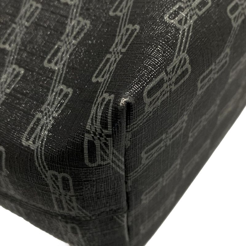 Balenciaga Tote Bag Bbmonogram Signature Medium Shopper 702698 Black And Gray