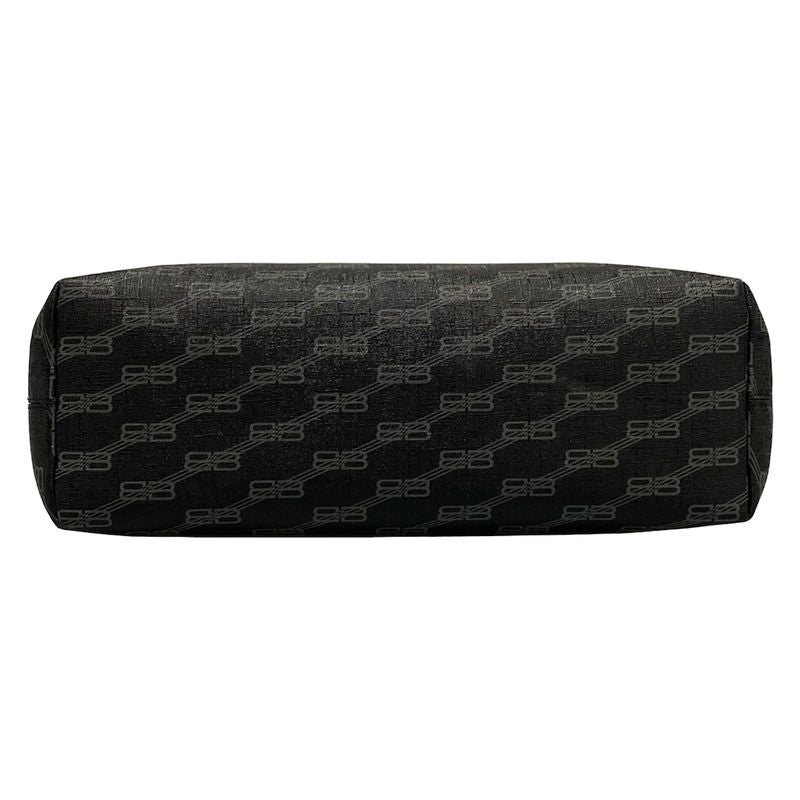 Balenciaga Tote Bag Bbmonogram Signature Medium Shopper 702698 Black And Gray