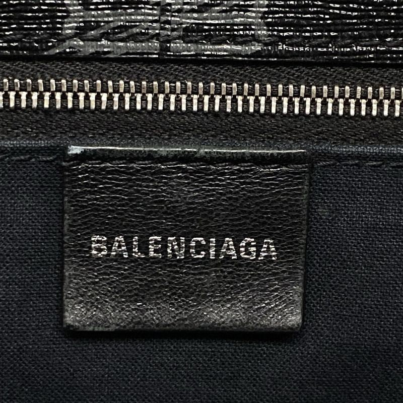Balenciaga Tote Bag Bbmonogram Signature Medium Shopper 702698 Black And Gray