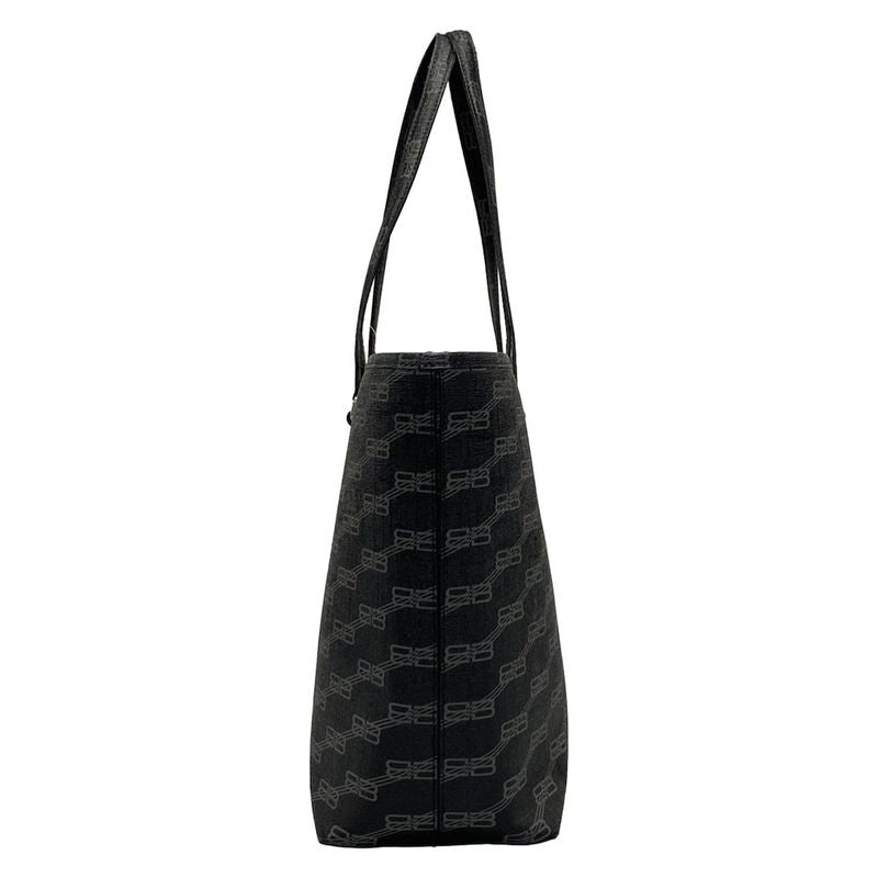 Balenciaga Tote Bag Bbmonogram Signature Medium Shopper 702698 Black And Gray