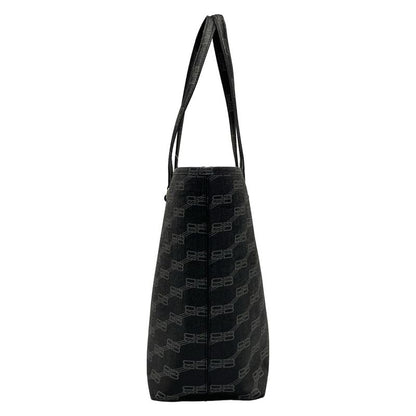 Balenciaga Tote Bag Bbmonogram Signature Medium Shopper 702698 Black And Gray