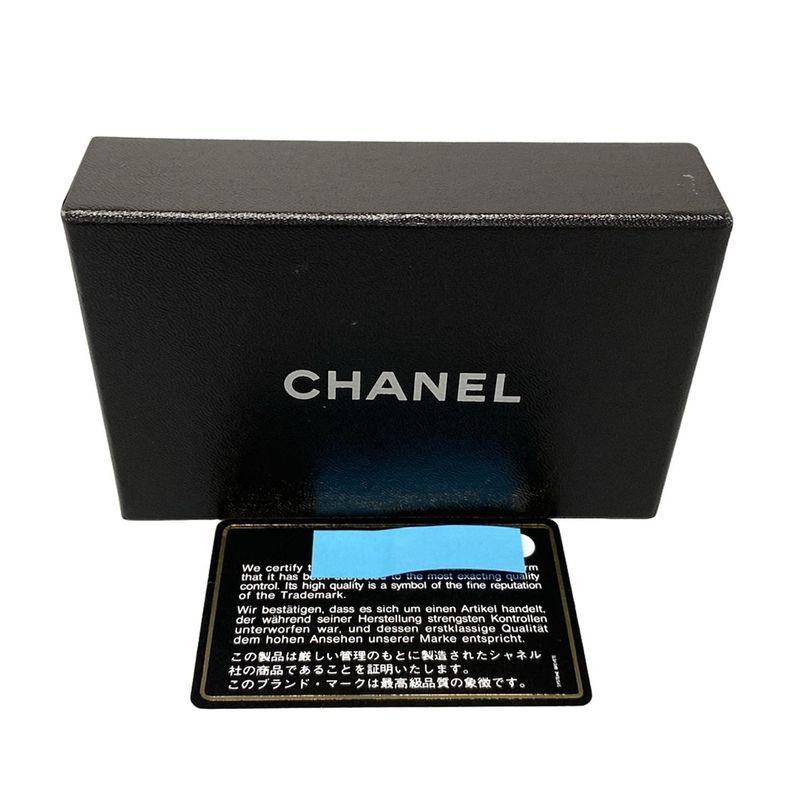 Chanel Key Case Cambon Line Black And White 6 Hooks Lambskin