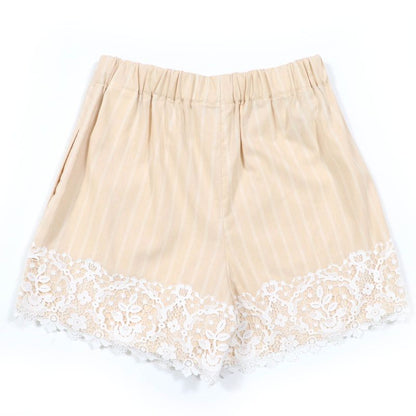 Christian DIOR 23SS 321p05b3157 Cotton Linen Bee Embroidery Lace Stripe Design