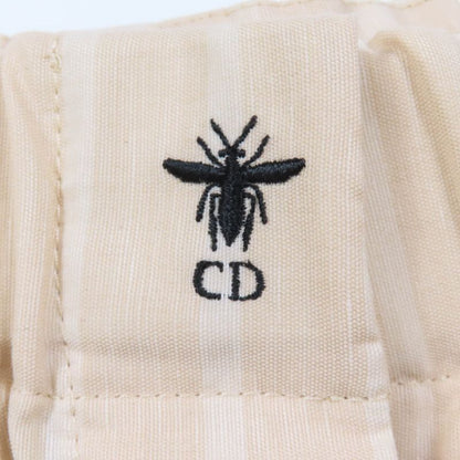 Christian DIOR 23SS 321p05b3157 Cotton Linen Bee Embroidery Lace Stripe Design