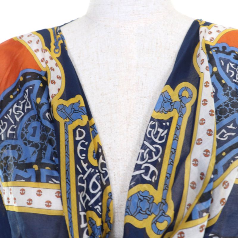 Hermes 24SS 4e3617d Mors Et Gourmettes 100% Cotton Chaine D'ancre Beach Blouse