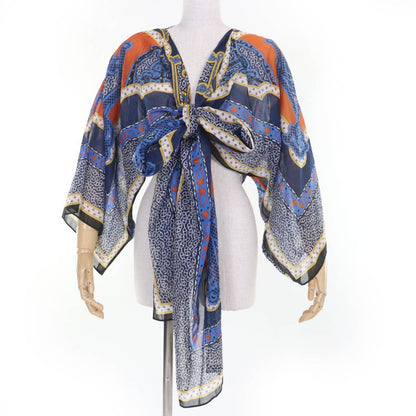 Hermes 24SS 4e3617d Mors Et Gourmettes 100% Cotton Chaine D'ancre Beach Blouse