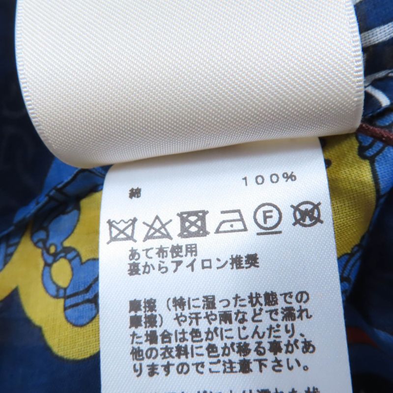 Hermes 24SS 4e3617d Mors Et Gourmettes 100% Cotton Chaine D'ancre Beach Blouse