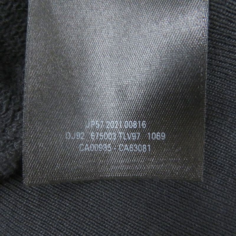 Balenciaga 2021 675003 Logo Embroidery Pullover Hoodie Black 1 Men's