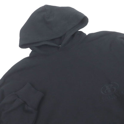 Balenciaga 2021 675003 Logo Embroidery Pullover Hoodie Black 1 Men's