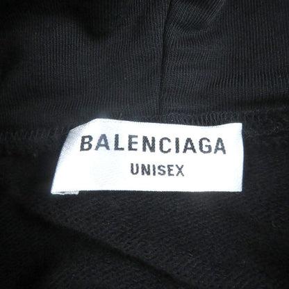 Balenciaga 2021 675003 Logo Embroidery Pullover Hoodie Black 1 Men's
