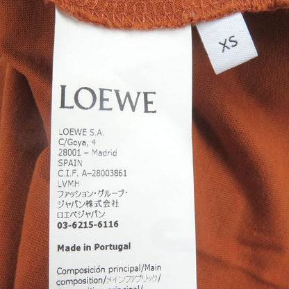 LOEWE H526y22j26 100% Cotton Anagram Embroidery Short Sleeve T-shirt Cut And