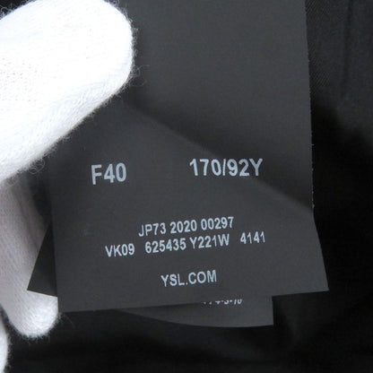 Saint Laurent Paris 2020 625435 Peaked Lapel 100% Silk-lined Single Bleather