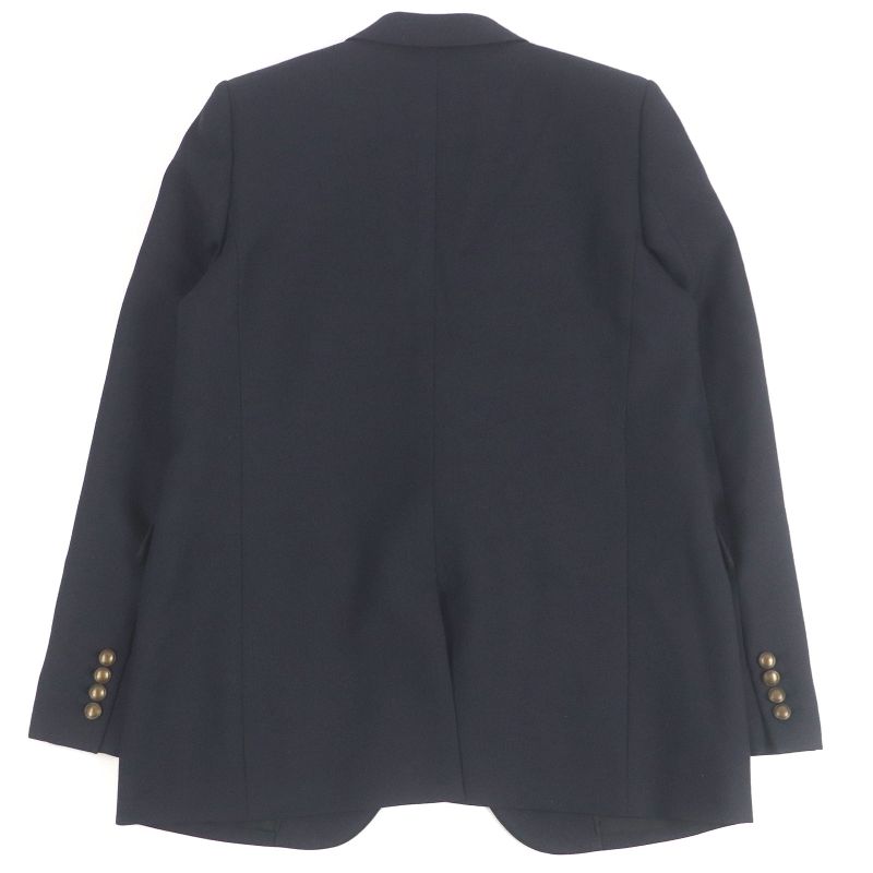 Saint Laurent Paris 2020 625435 Peaked Lapel 100% Silk-lined Single Bleather