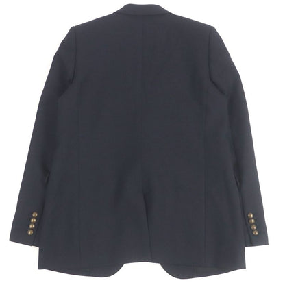 Saint Laurent Paris 2020 625435 Peaked Lapel 100% Silk-lined Single Bleather