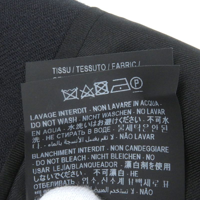 Saint Laurent Paris 2020 625435 Peaked Lapel 100% Silk-lined Single Bleather