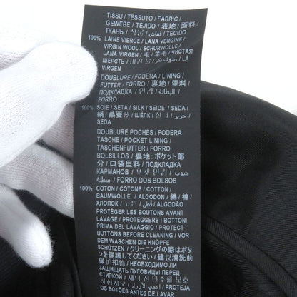 Saint Laurent Paris 2020 625435 Peaked Lapel 100% Silk-lined Single Bleather