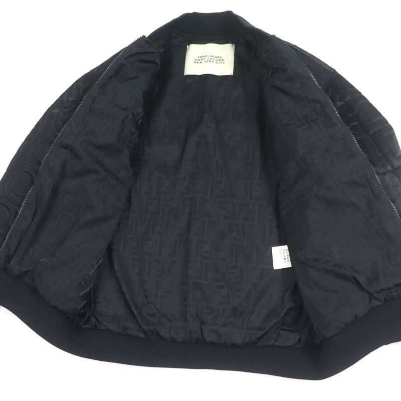  Fendi MARC Jacobs Fendi MARC Jacobs 2022 Fan104 Nylon Logo Quilted Zip Up