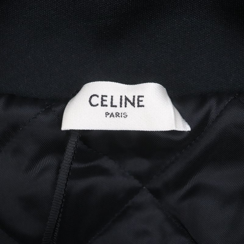 Celine 22AW 2y949435s Eddy Triomphe Leopard Pattern Taiga Cotton Zip-up Track