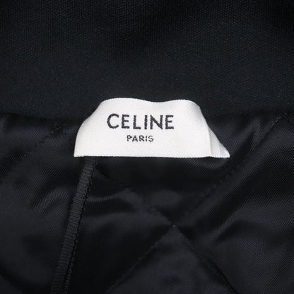 Celine 22AW 2y949435s Eddy Triomphe Leopard Pattern Taiga Cotton Zip-up Track