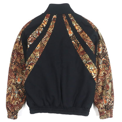 Celine 22AW 2y949435s Eddy Triomphe Leopard Pattern Taiga Cotton Zip-up Track