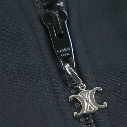 Celine 22AW 2y949435s Eddy Triomphe Leopard Pattern Taiga Cotton Zip-up Track