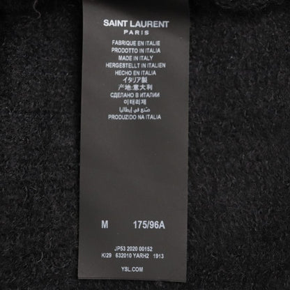  Saint Laurent Paris 2020 632010 67% Mohair Turtleneck Knit Sweater Black M