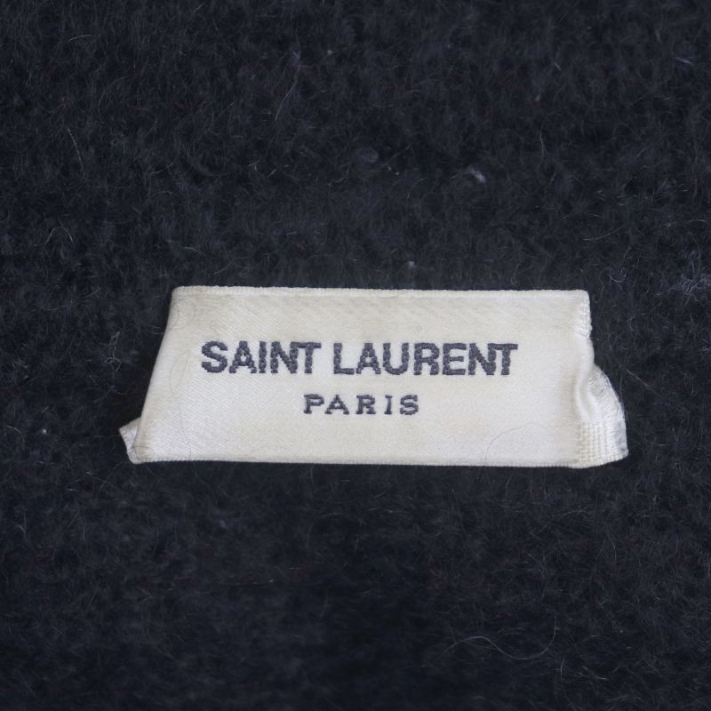 Saint Laurent Paris 2020 632010 67% Mohair Turtleneck Knit Sweater Black M