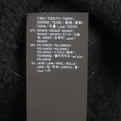  Saint Laurent Paris 2020 632010 67% Mohair Turtleneck Knit Sweater Black M