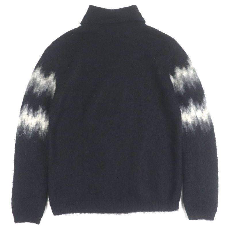  Saint Laurent Paris 2020 632010 67% Mohair Turtleneck Knit Sweater Black M