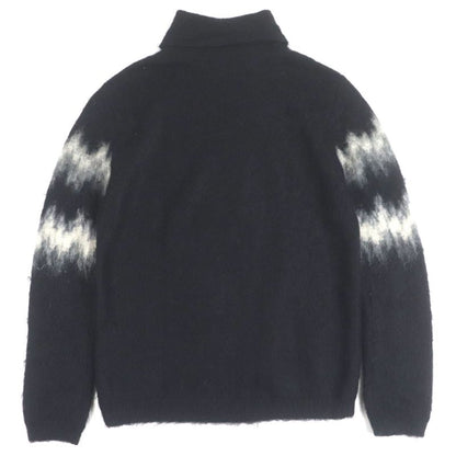  Saint Laurent Paris 2020 632010 67% Mohair Turtleneck Knit Sweater Black M