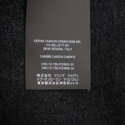  Saint Laurent Paris 2020 632010 67% Mohair Turtleneck Knit Sweater Black M