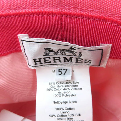 Hermes H241065n Calvi Seashell 100% Cotton Chaine D'ancre Bucket Hat With