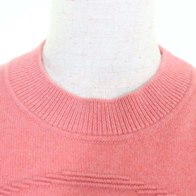 Hermes 24AW 2604d1 100% Cashmere H Lift Pullover Long Sleeve Knitted Sweater