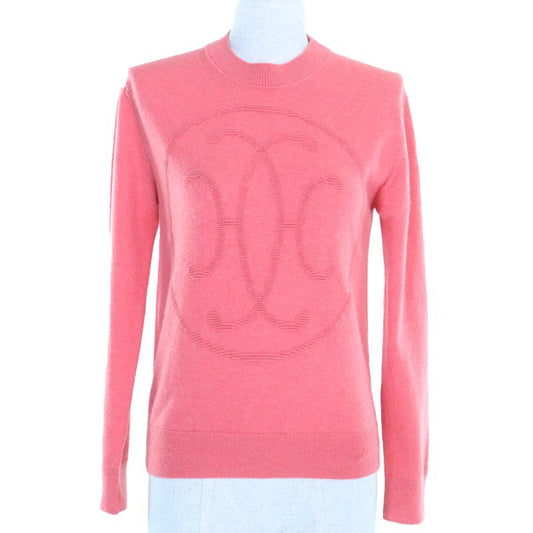 Hermes 24AW 2604d1 100% Cashmere H Lift Pullover Long Sleeve Knitted Sweater