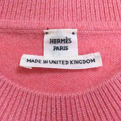 Hermes 24AW 2604d1 100% Cashmere H Lift Pullover Long Sleeve Knitted Sweater