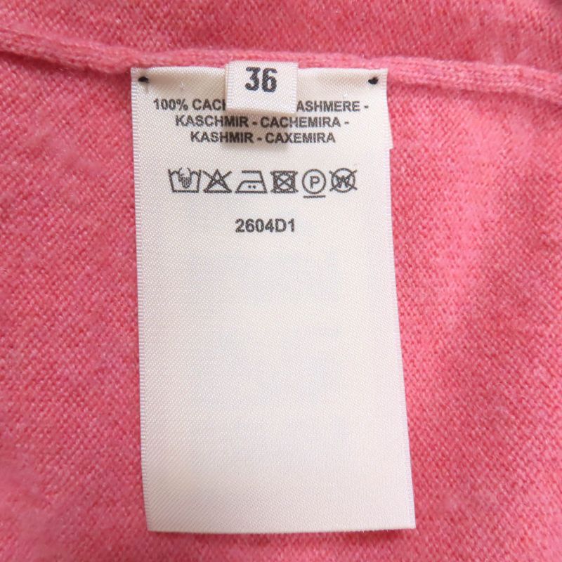 Hermes 24AW 2604d1 100% Cashmere H Lift Pullover Long Sleeve Knitted Sweater