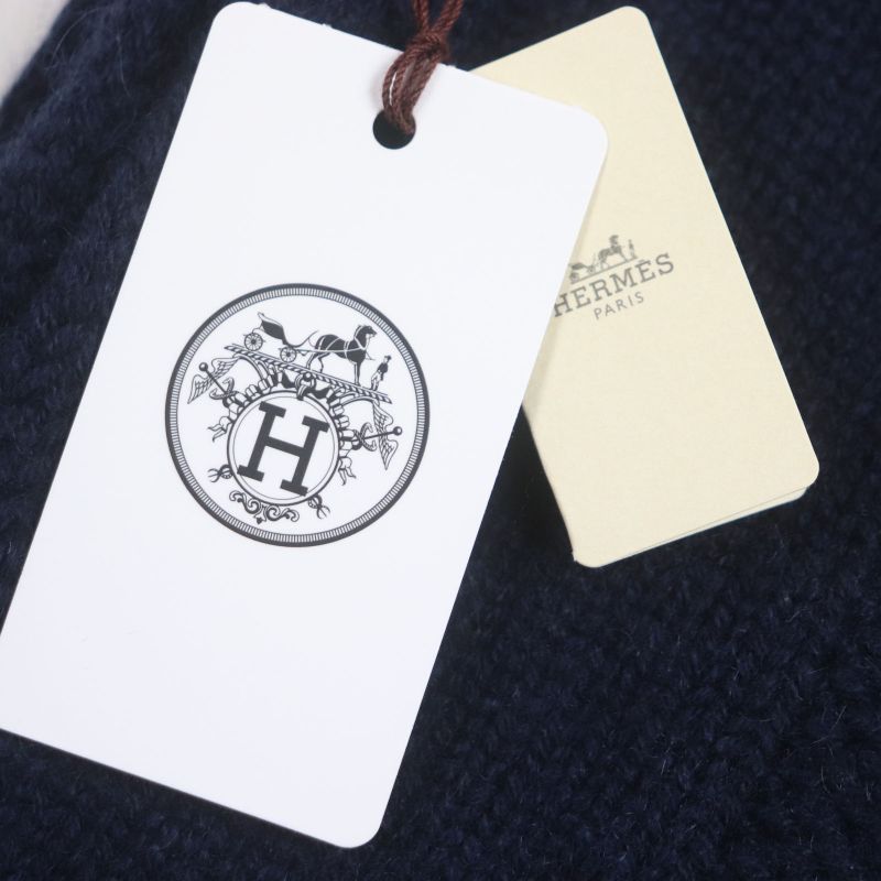 Hermes Mayon Shadow Cashmere 100% Sheepskin Lamb Leather Chaine D'ancre Motif