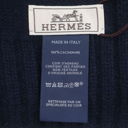 Hermes Mayon Shadow Cashmere 100% Sheepskin Lamb Leather Chaine D'ancre Motif