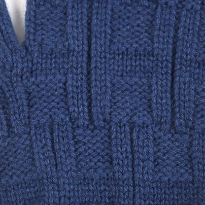 Hermes 100% Cashmere H Logo Knitted Gloves Gloves Navy M With Box Made In Italy