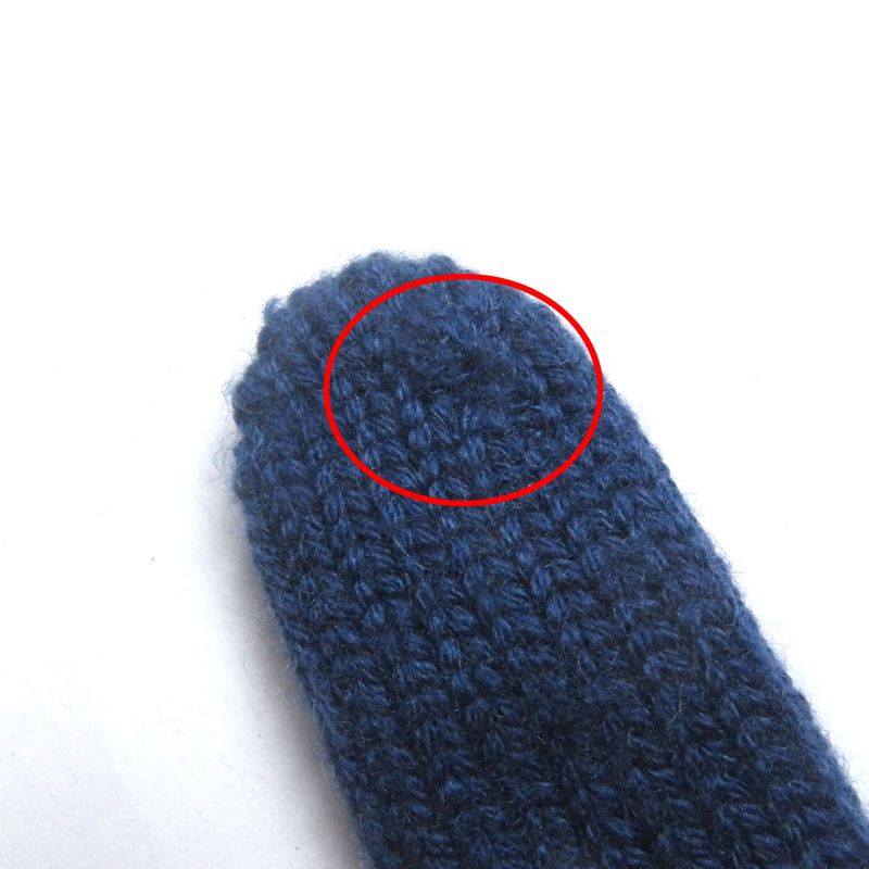 Hermes 100% Cashmere H Logo Knitted Gloves Gloves Navy M With Box Made In Italy