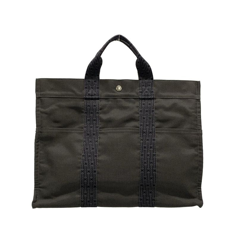 Hermes Tote Bag Her Line Tote MM Gray New Shape Hardware