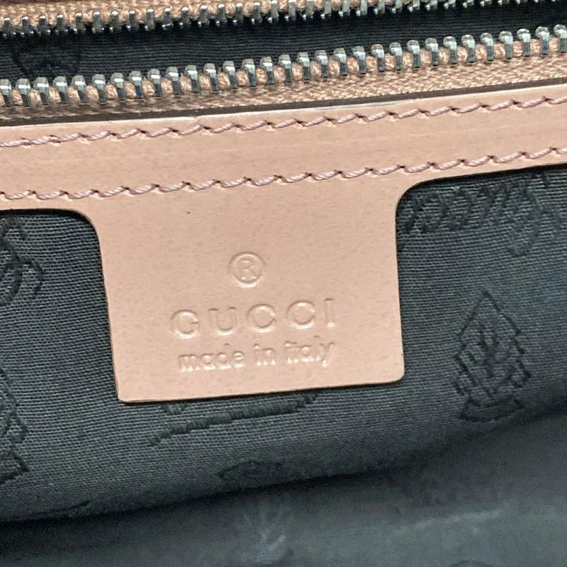 Gucci Shoulder Bag GG Twins/gg Pattern 232958 Beige Dark Brown And Salmon Pink